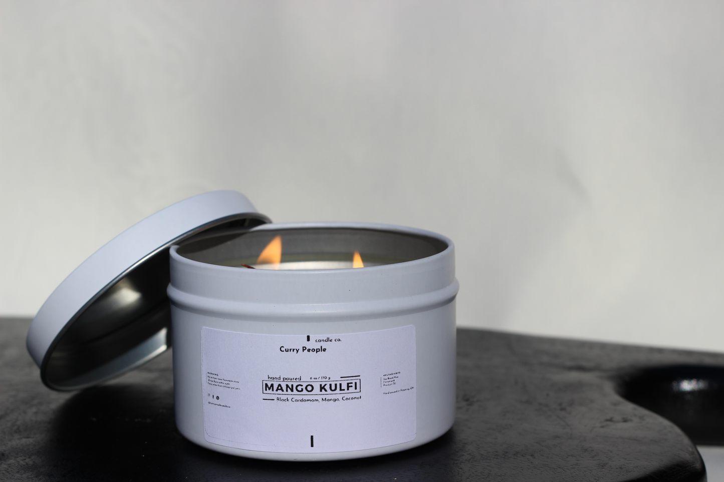 Mango Kulfi | 10 oz and 6 oz | Clear Glass Jar | Soy Candle