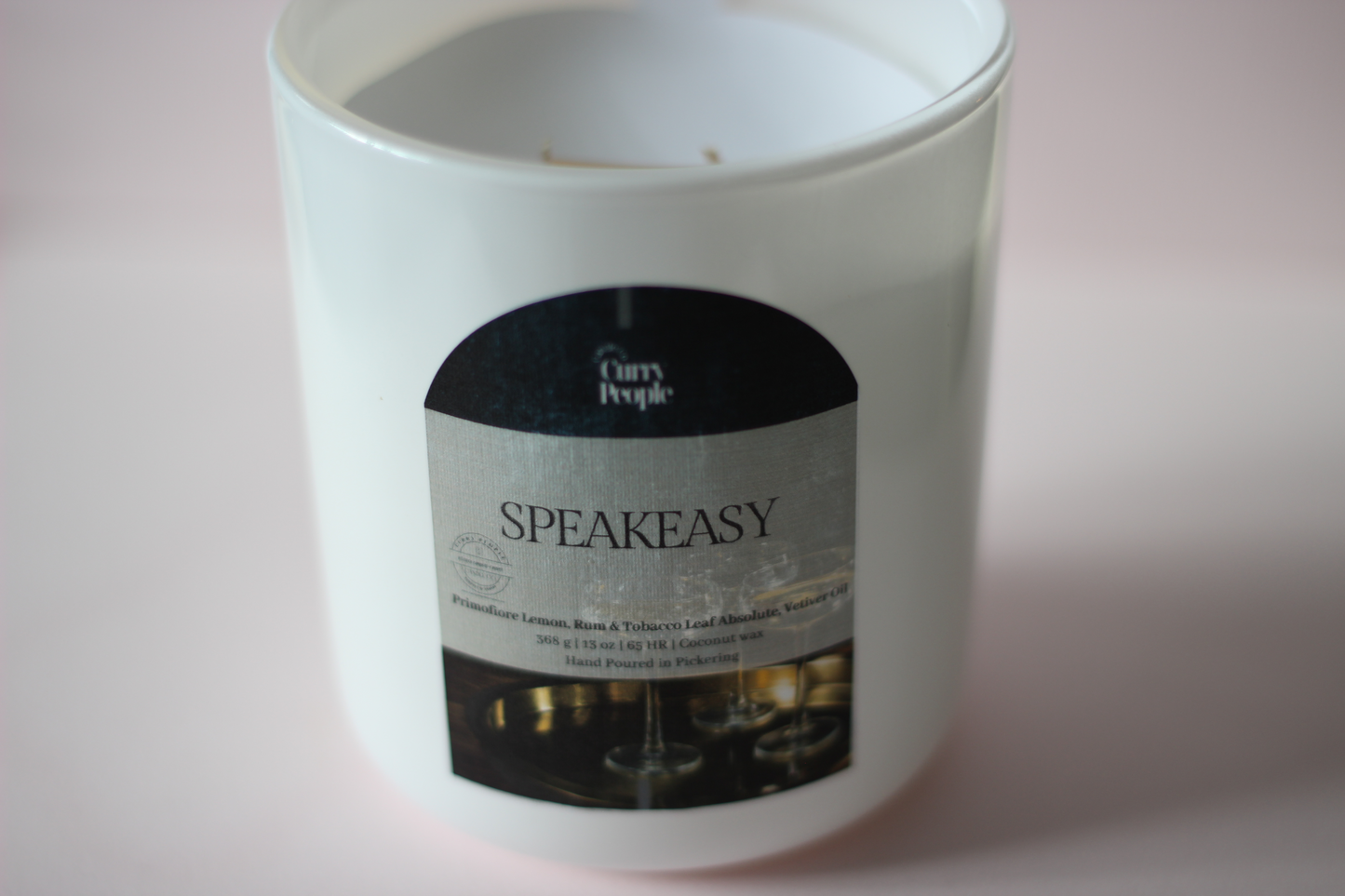 Speakeasy |13 oz | Matte Glass Jar| Coconut Wax Candle