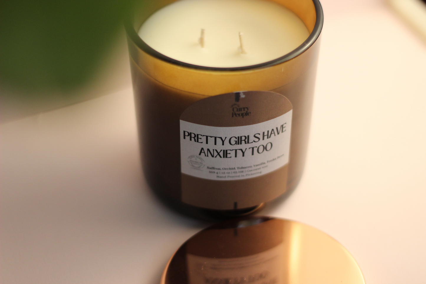 Pretty girls have anxiety too candle
