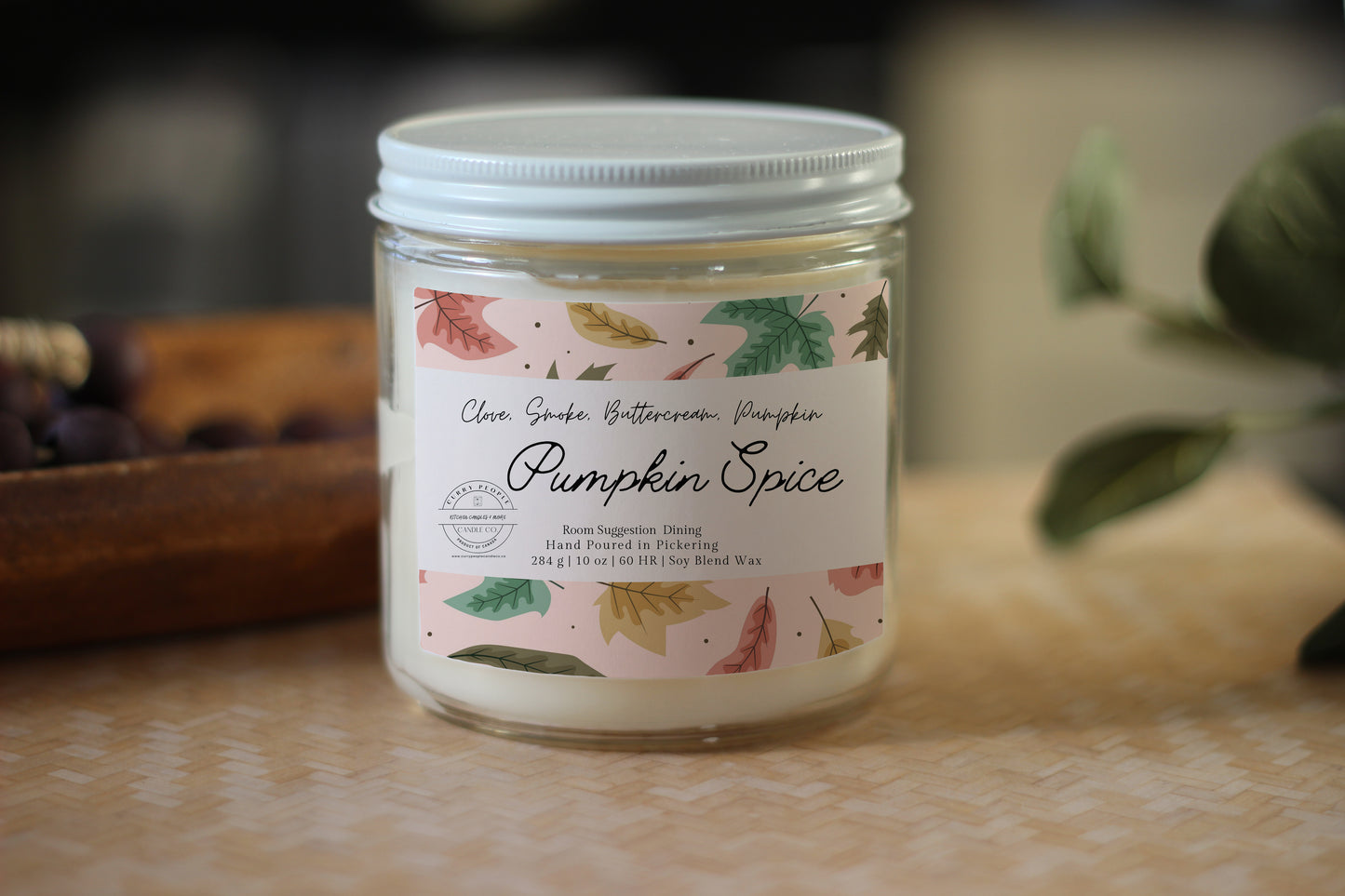 Pumpkin spice candle
