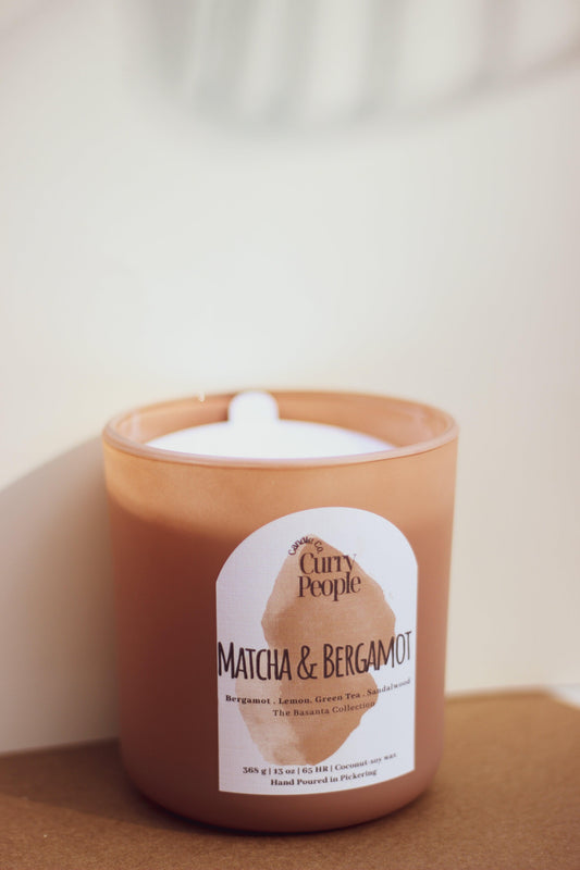 Matcha and Bergamot Candle - Curry People Candle Co.