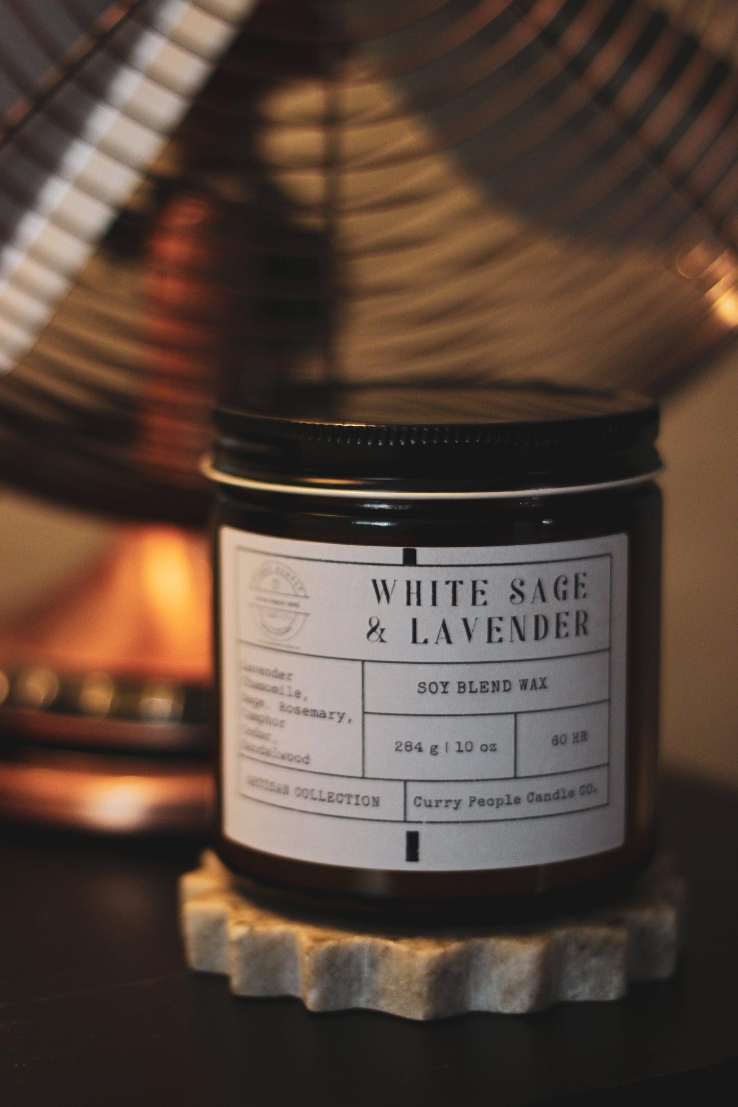 White Sage and Lavender Candle - Curry People Candle Co.