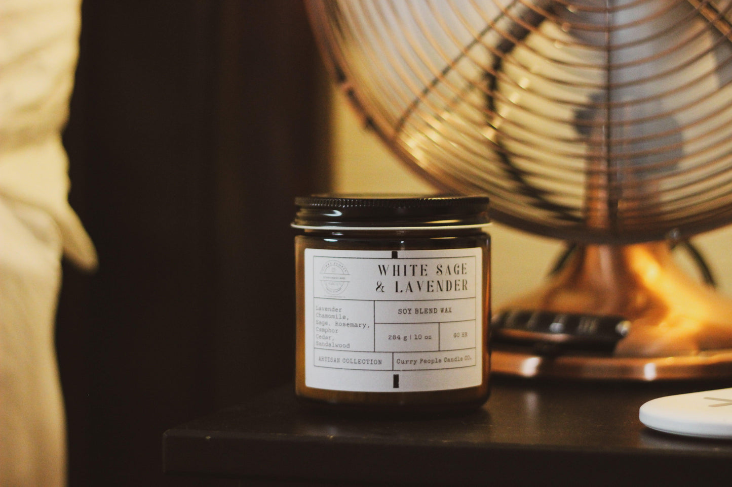 White Sage and Lavender Candle - Curry People Candle Co.