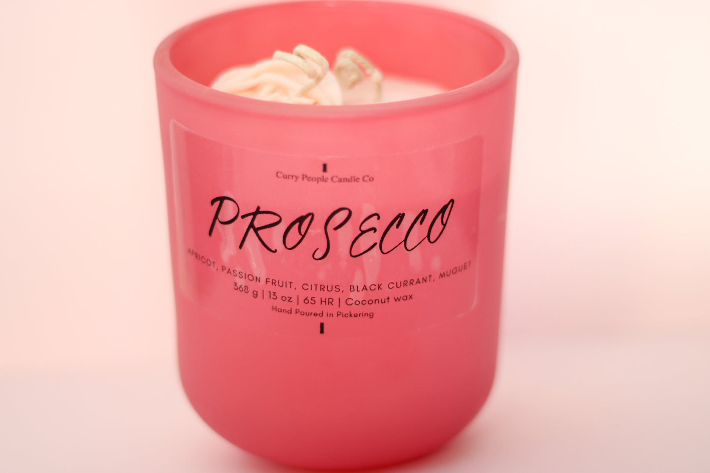 Prosecco | 13 oz | Matte Glass Jar| Coconut Wax Candle