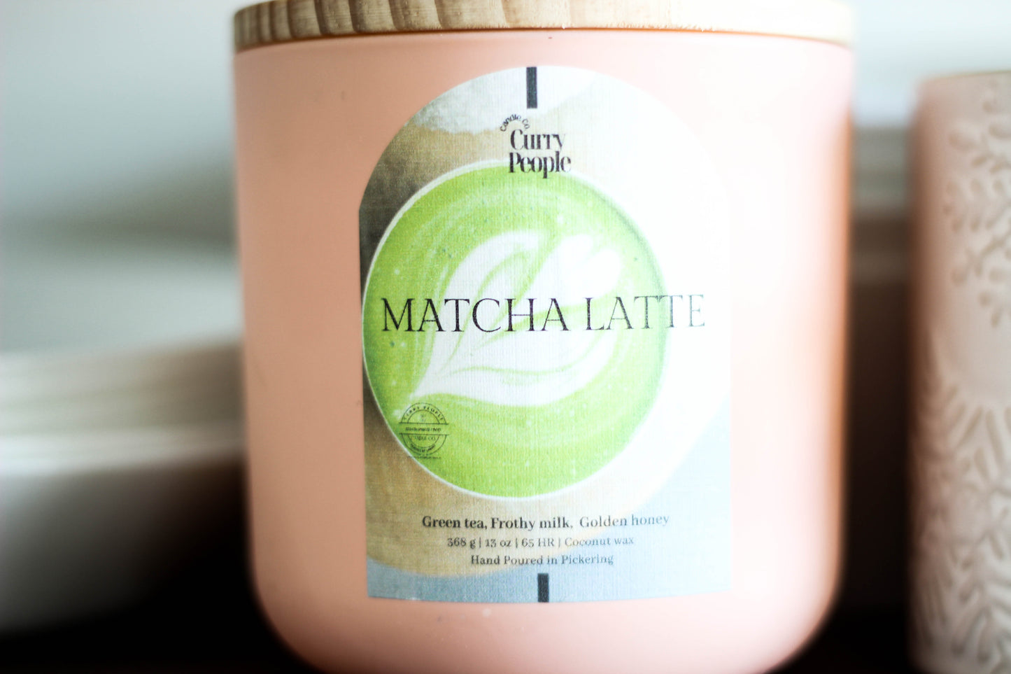 Matcha Latte  |13 oz | Matte Glass Jar| Coconut Wax Candle