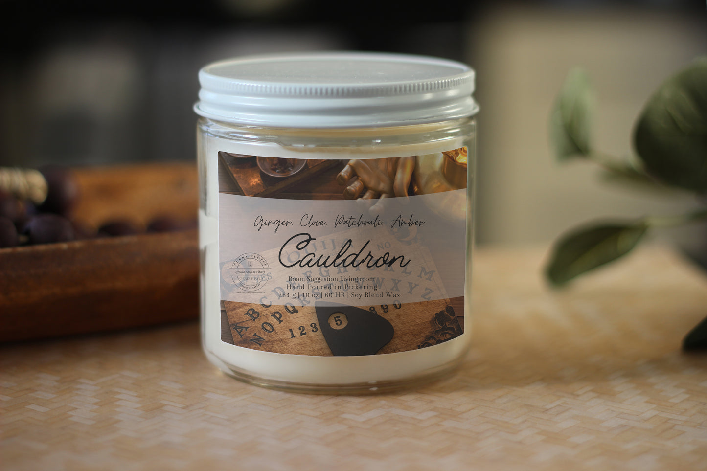 Cauldron |10 oz | Clear Glass Jar| Soy Candle