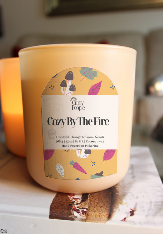 Cozy by the Fire | 13 oz | Matte Glass Jar| Coconut Wax Candle