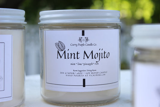 Mint Mojito handmade scented candle